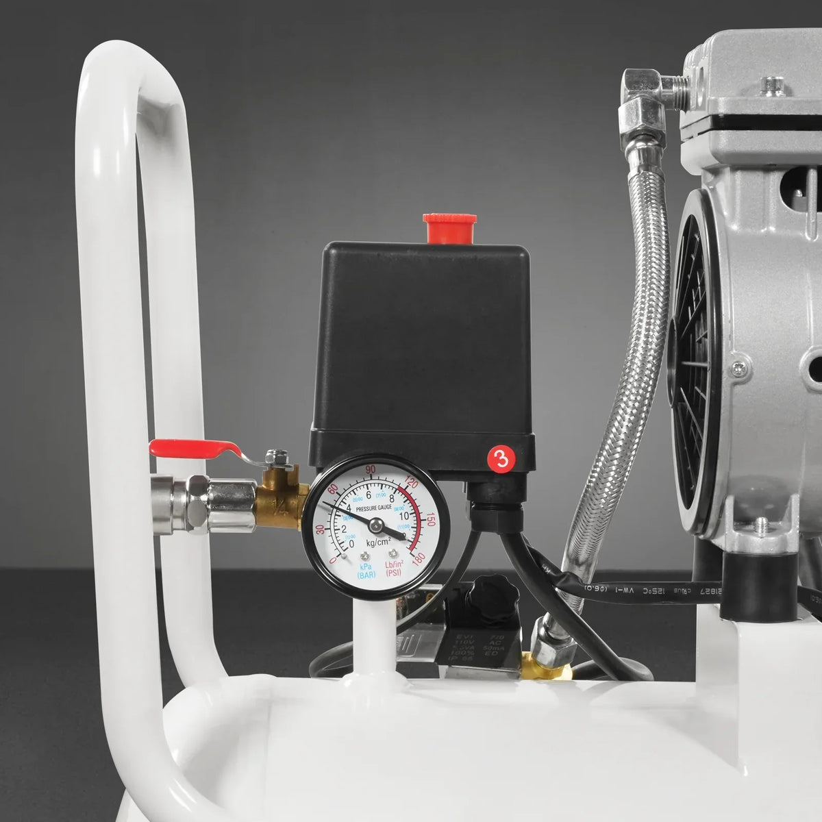 8 Gallon Air Compressor 600W 110V Oil-Free Quiet Electric Air Pump - 0.7MPa, 40L/min