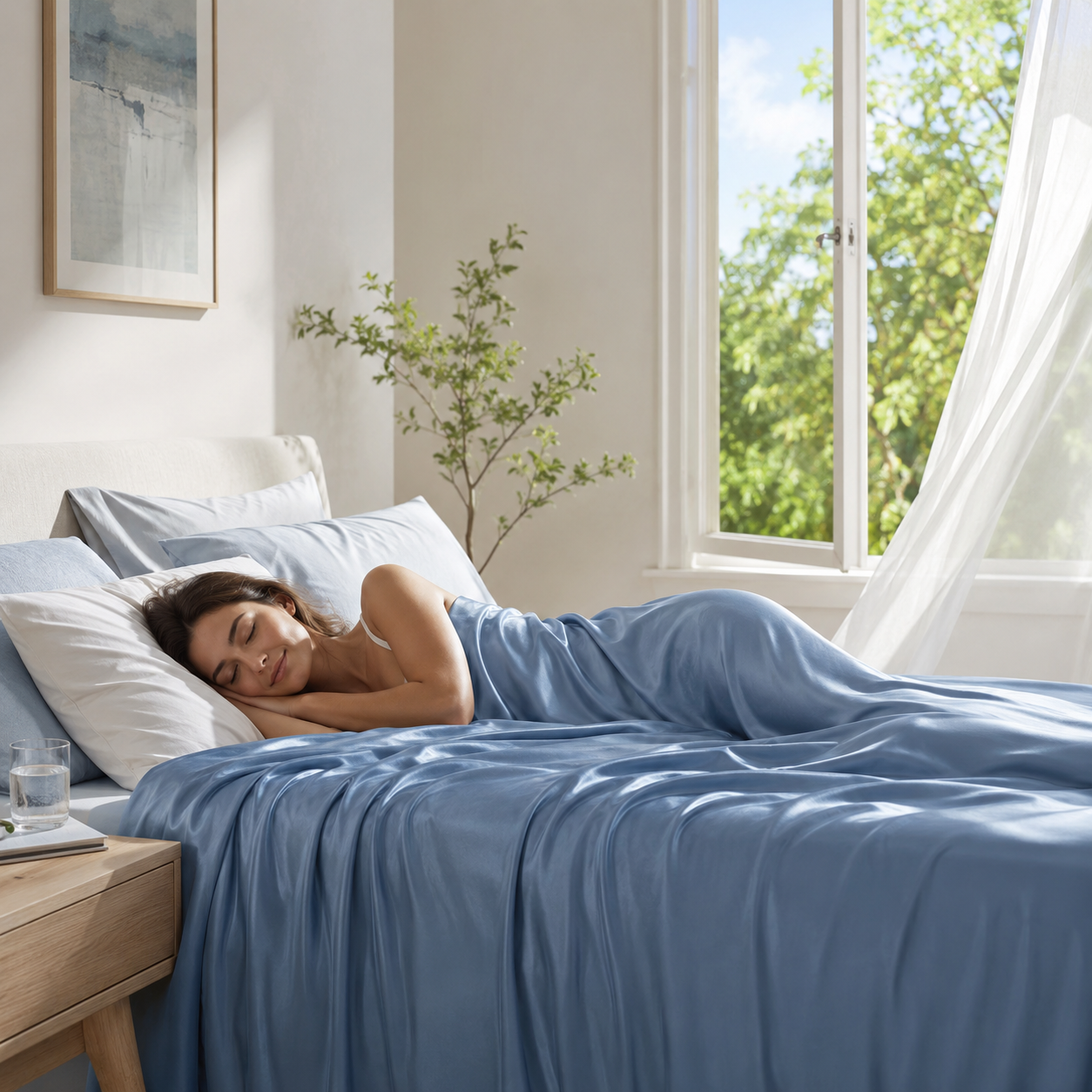 Avyro CoolComfort™ kühlende Bettdecke für schweißfreie Nächte