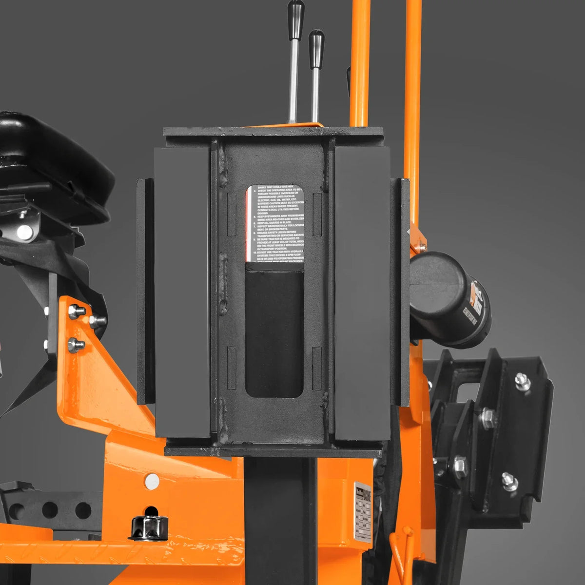 9' Tractor Backhoe Attachment with Mechanical Thumb,  15" Bucket,  ISO/SAE Switchable Controls,  Self-Contained Hydraulic System,  3 Point Hitch Cat.1 & 2,  25-100 HP,  BH860M