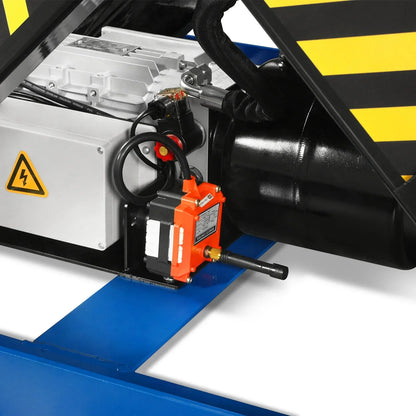 Wireless Remote Control Double Scissor Electric Hydraulic Lift Table, 2200lb Capacity, 86.6" x 51.2" Large Platform, 102.4" Lift Height, ELTD22L
