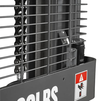3300lbs Electric Straddle Stacker,  138" Lift,  Adjustable Legs & Forks,  F33-138SLA