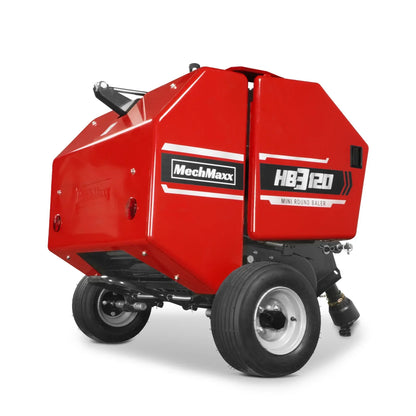 3-Point PTO Mini Round Hay Baler With Twine Wrap,   20" Diameter x 28" Width Bales,  For 15-50hp Tractor,  HB3120