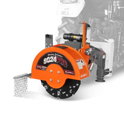 3-Point PTO Stump Grinder & 6",  3 Point Hydraulic PTO Wood Chipper Bundle, SG24PRO & WC68H