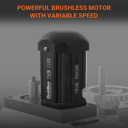 6"x20'' Benchtop Mill Drill Machine with DRO Brushless Motor, Variable Speed, R8 Spindle, 1 HP, 110V, Compact Milling Drilling Tool for Garage Shop, DIY Metalworking without Stand VM18LD
