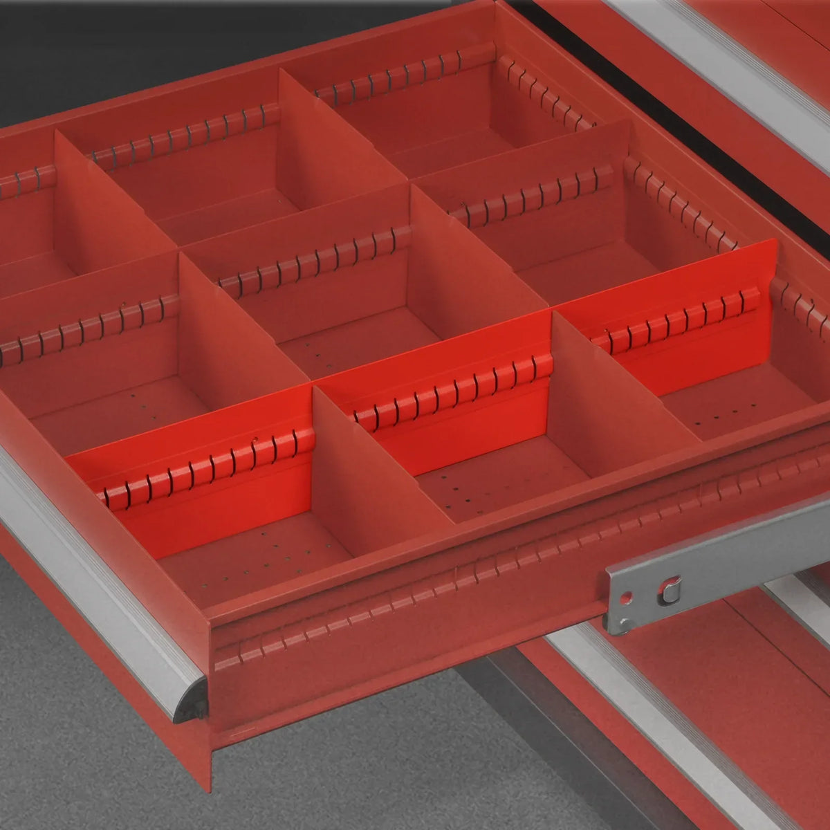 (1 Pack/6 Pcs Depth18.05"Height2.56")Extra Drawer Long Dividers For Modular Tool Cabinet
