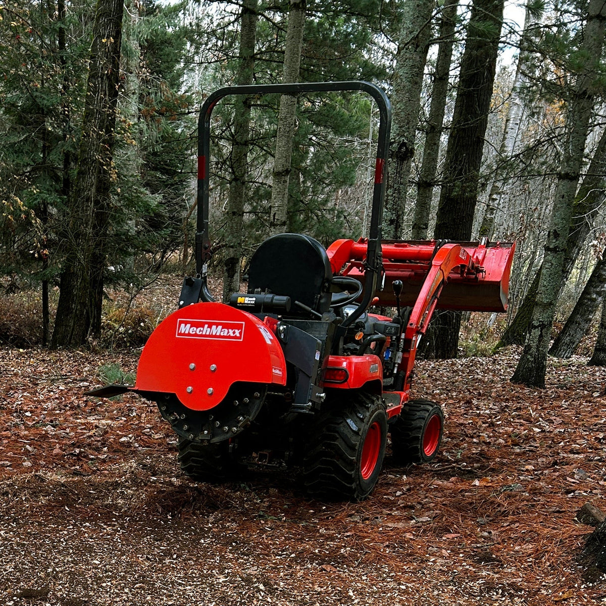 3-Point Hitch PTO Stump Grinder with 34 Carbide Teeth (PTO Shaft Included),  for 15-45HP Tractor,  SG24