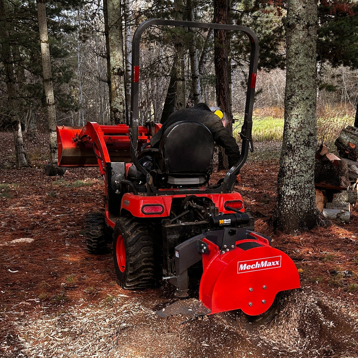 36" MAX Portable Sawmill & 3-Point PTO Stump Grinder & Forestry Log Skidding Winch Bundle