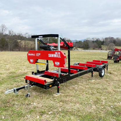 36" MAX Portable Sawmill & 3-Point PTO Stump Grinder & Forestry Log Skidding Winch Bundle