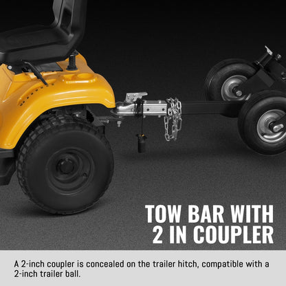 6 inch E-start Zonsen 420cc 15hp Gas Powered 4 - Wheel Drum Wood Chipper with Taillight ,  B150
