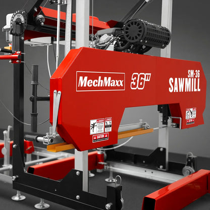 36" MAX Portable Sawmill & 3-Point PTO Stump Grinder & Forestry Log Skidding Winch Bundle