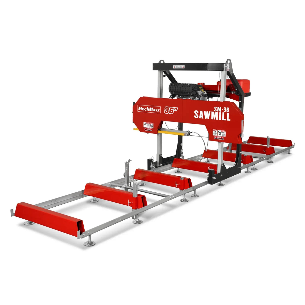 36" MAX Portable Sawmill & 3-Point PTO Stump Grinder & Forestry Log Skidding Winch Bundle