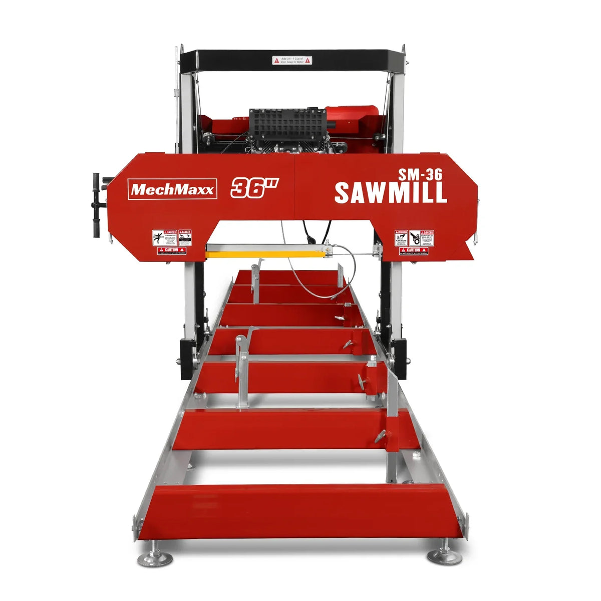 MechMaxx 36" MAX Portable Sawmill,  750cc 25HP ZONSEN V-Twin Engine,  36" Board Width,   20' Track Length,  ( 10 x Blades Included) SM36MAX