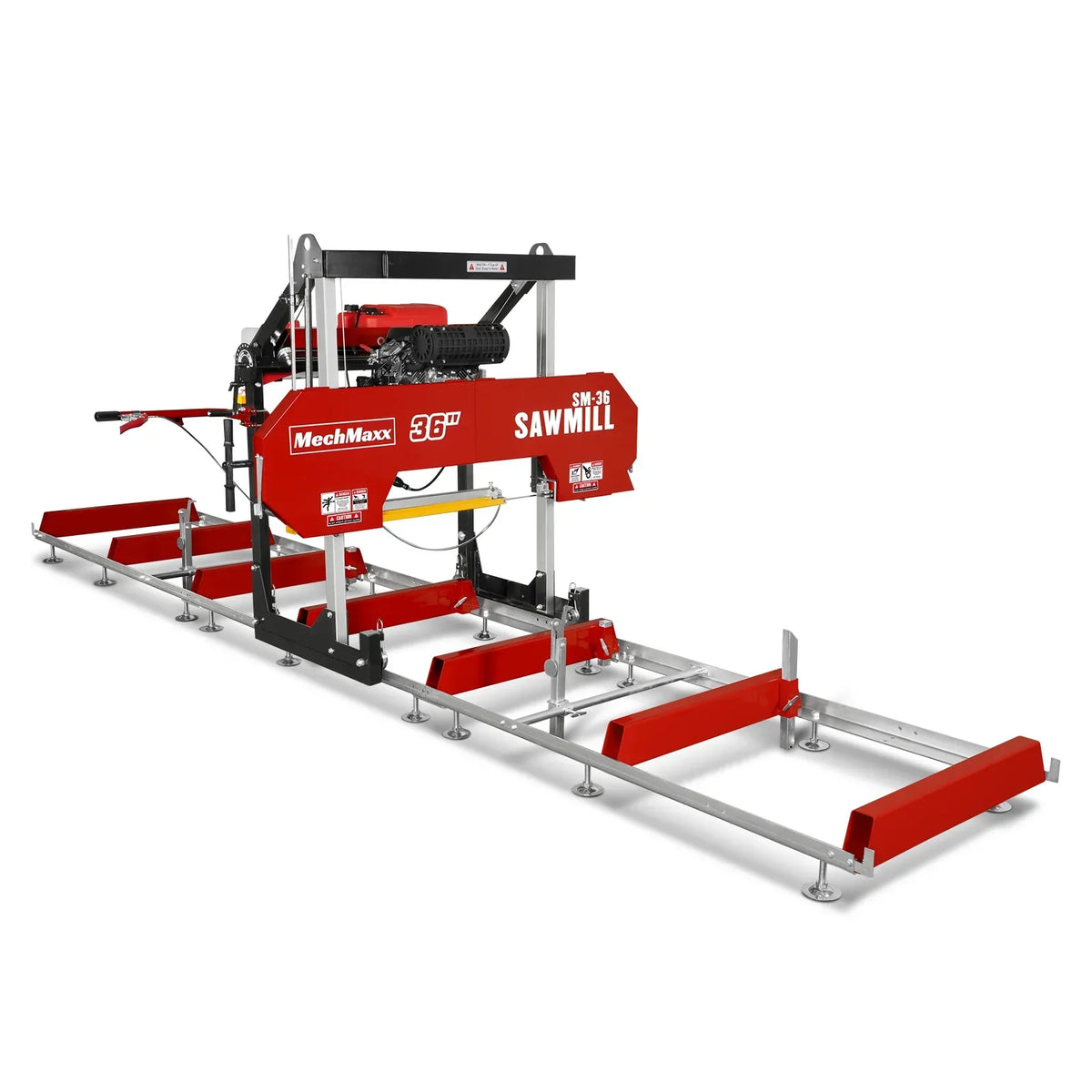 36" MAX Portable Sawmill & 3-Point PTO Stump Grinder & Forestry Log Skidding Winch Bundle